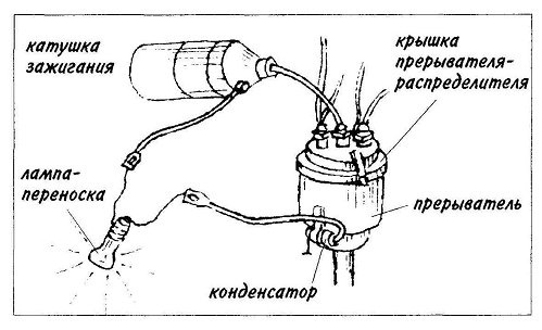 Схема для проверки конденсатора